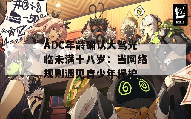 ADC年齡確認大駕光臨未滿十八歲：當網絡規則遇見青少年保護