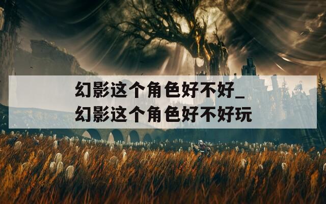 幻影這個(gè)角色好不好_幻影這個(gè)角色好不好玩