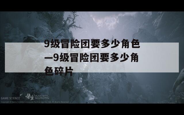 9級冒險團要多少角色—9級冒險團要多少角色碎片